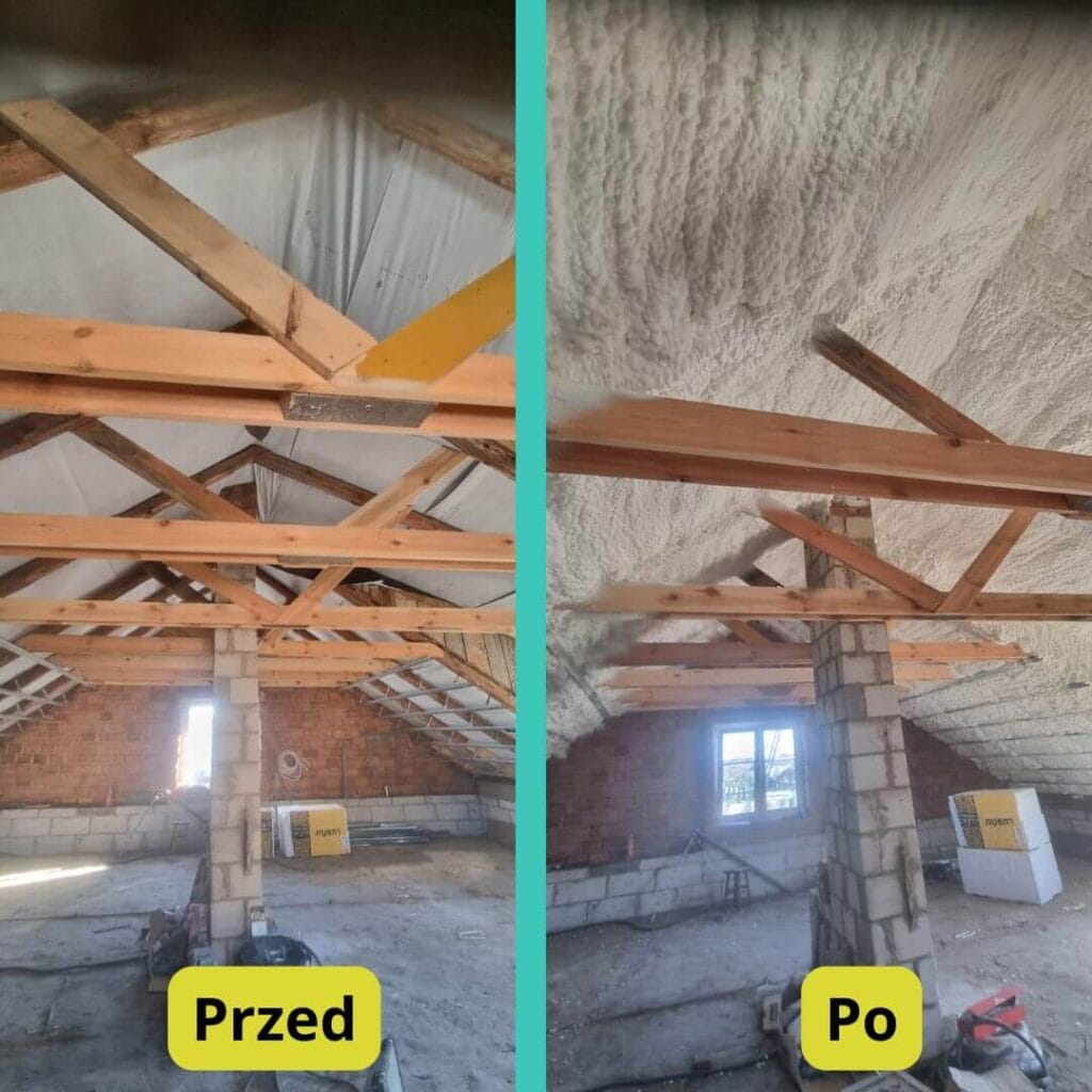 Izolacja PUR– ocieplanie pianą PUR - efekty realizacji przez specjalistów Budivo.